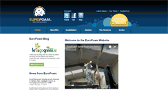 Desktop Screenshot of eurofoam.ie